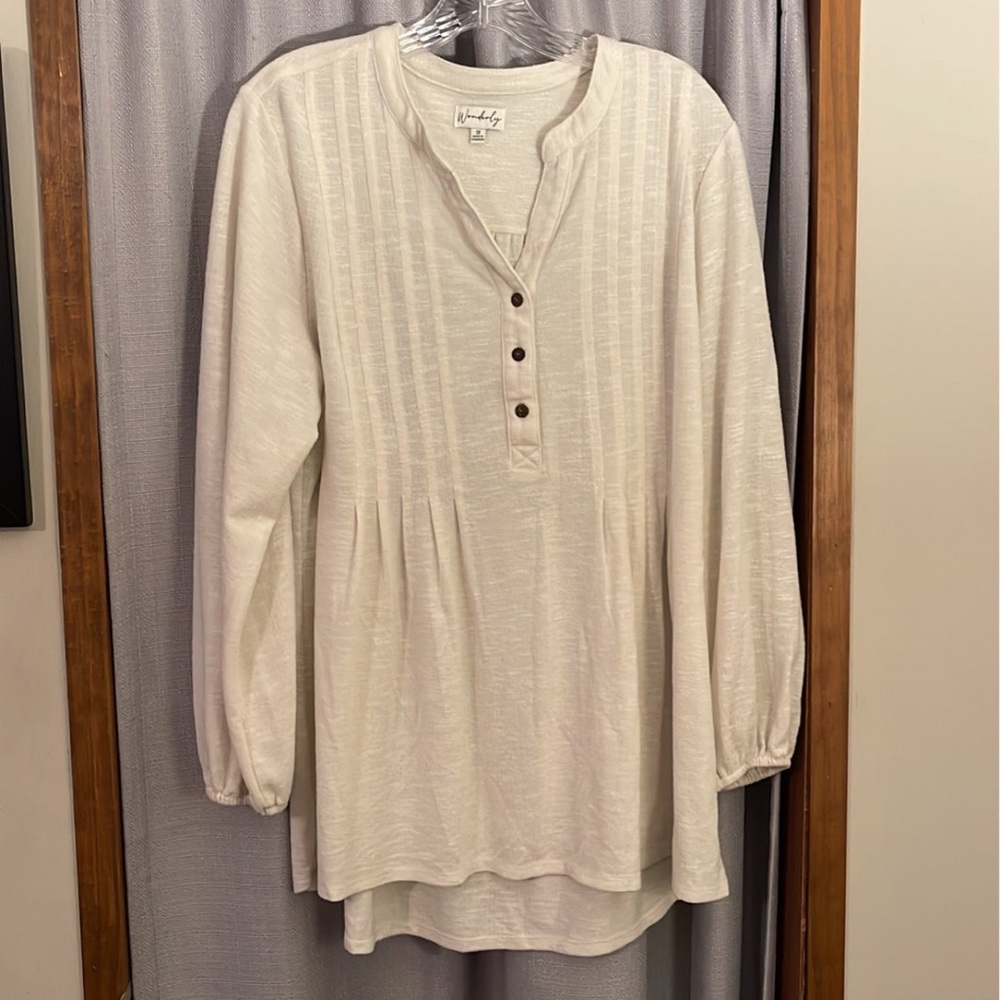White peasant blouse - size 1X